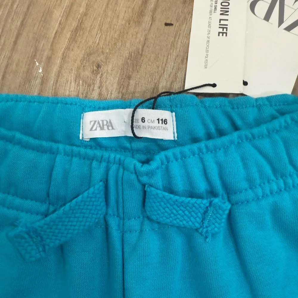 NWT Zara Boy Plush Turquoise Shorts